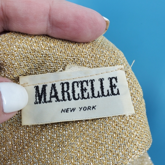 Vintage Marcelle gold dress with sparkles - Picture 11 of 16